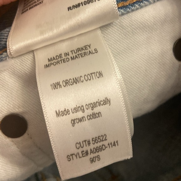 AGOLDE 90's Mid Rise Loose Fit in Snapshot 100% Organic Cotton Sz 24 - Picture 7 of 7